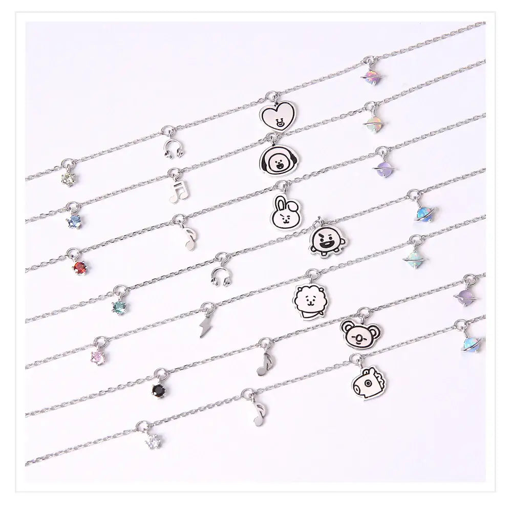 BT21 x OST - Koya Silver Bracelet - OST - Bracelets - Harumio