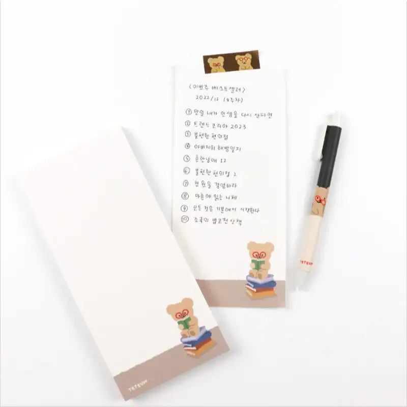 Teteum - Long Memo Pad - Teteum - Stationary - Harumio