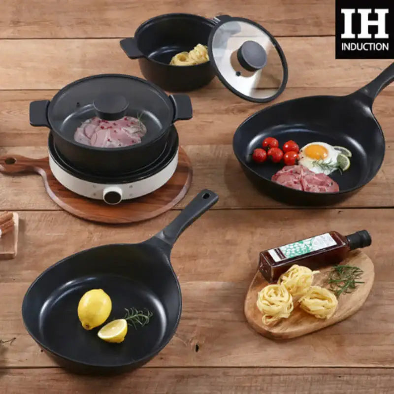 Neoflam - Vulcam Pot & Pan Set Of 5 - Neoflam - Cookware Sets - Harumio
