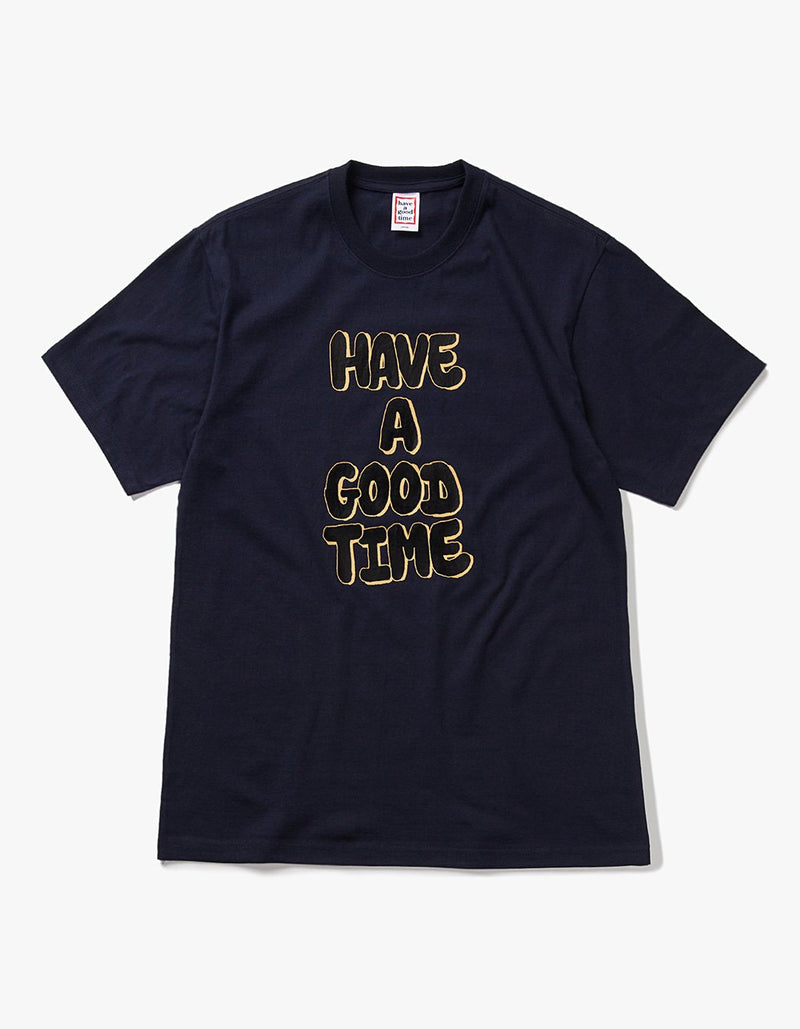 have a good time - Bubble Short Sleeve T-shirt - Navy