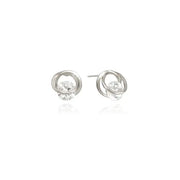 OST - Shiny Cubic Silver Ring Silver Earrings - OST - Jewelry - Harumio