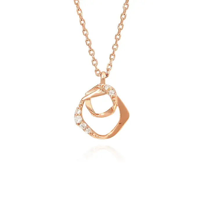OST - Unique Double Shape Necklace - OST - Jewelry - Harumio