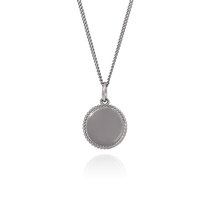 OST - Round Cameo Silver Antique Coin Necklace