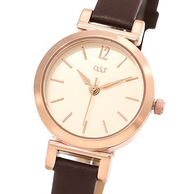 OST - Women's Brown Leather Watch