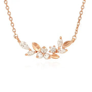 OST - Spring Flower & Leaves Necklace - OST - Jewelry - Harumio