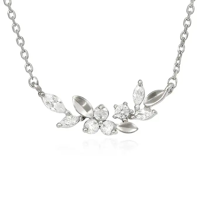 OST - Spring Flower & Leaves Necklace - OST - Jewelry - Harumio