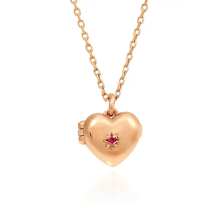 OST - Heart Rose Gold Locket - OST - Jewelry - Harumio