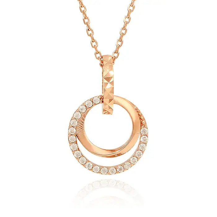 OST - Retro Circular Lock Silver Necklace - OST - Jewelry - Harumio