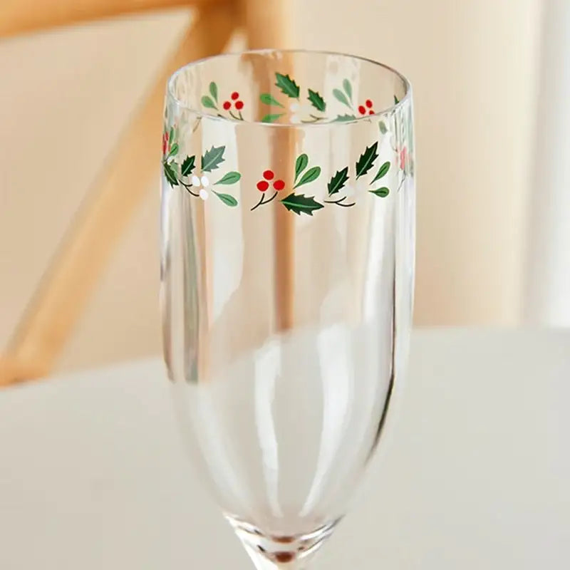Korean Winter Flower - Acrylic Champagne Glass - Modern House - Home & Living - Harumio