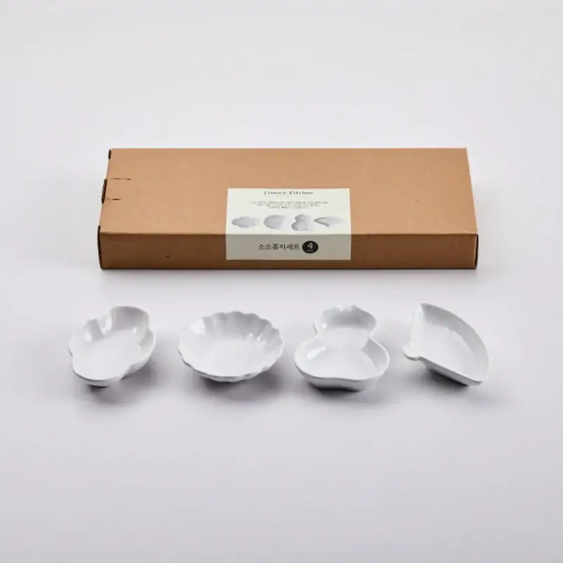 Korean WOW Sauce Dish 4P Set - Modern House - Kitchenware - Harumio
