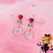 Saint Tail x Clue - Lovely Ribbon Silver Earring - CLUE - Jewelry - Harumio