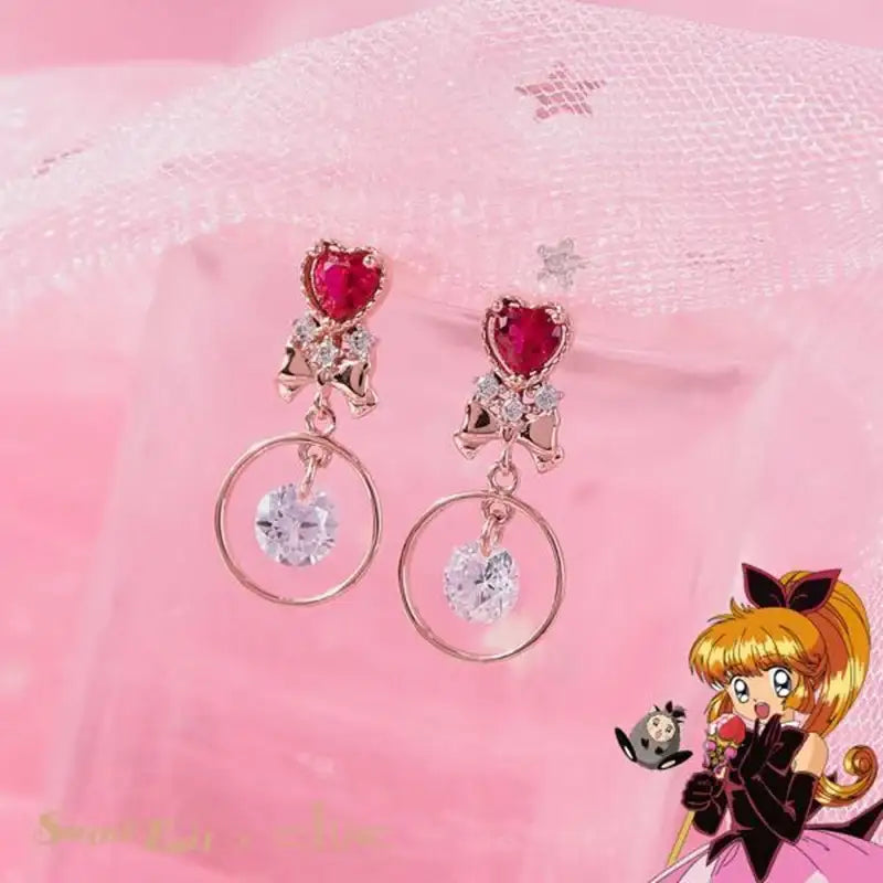 Saint Tail x Clue - Lovely Ribbon Silver Earring - CLUE - Jewelry - Harumio