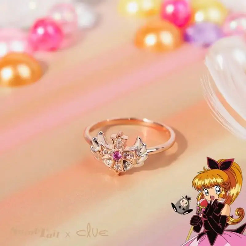 Saint Tail x Clue - Mini Wing Silver Ring - CLUE - Jewelry - Harumio