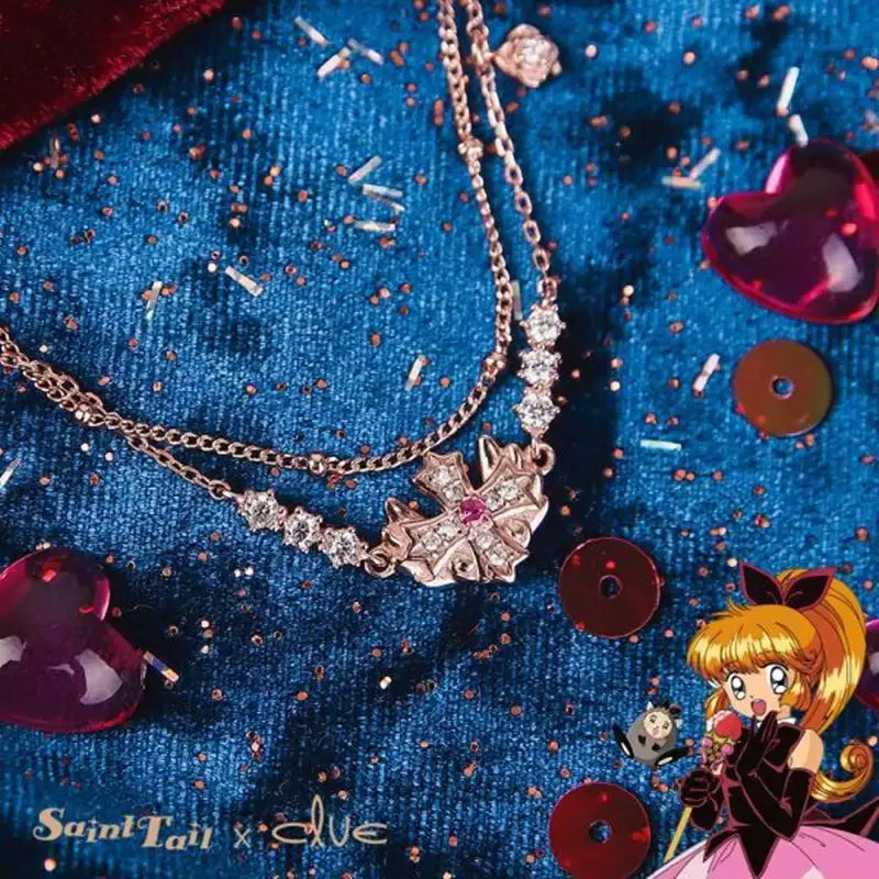 Saint Tail x Clue - Cross Wing Silver Bracelet - CLUE - Jewelry - Harumio
