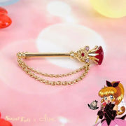 Saint Tail x Clue - Illusion Stick Chain Brooch - CLUE - Accessories - Harumio