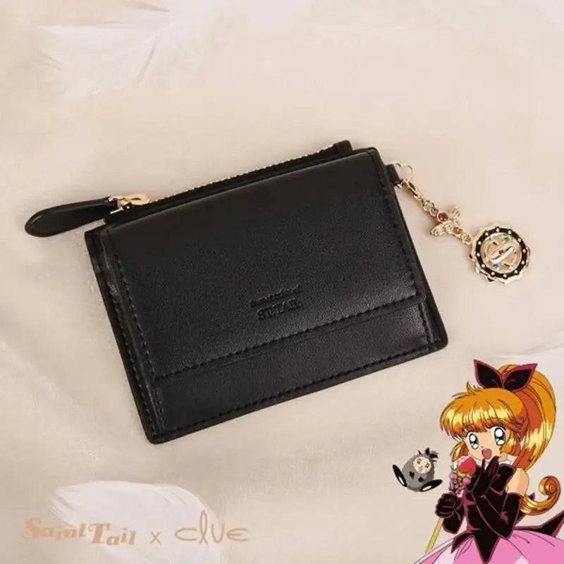 Saint Tail x Clue - Sherlock's Medal Card Wallet - Black - CLUE - Wallet - Harumio