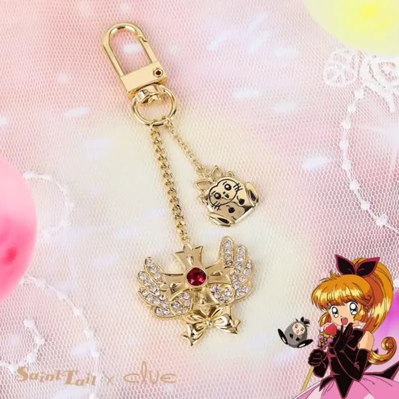 Saint Tail x Clue - Ruby Ribbon Key Ring - CLUE - Accessories - Harumio