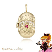 Saint Tail x Clue - Saint Cross Wings 10k Gold Pendant - CLUE - Jewelry - Harumio