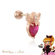 Saint Tail x Clue - Heart Lucifer 10K Gold Piercing - CLUE - Jewelry - Harumio