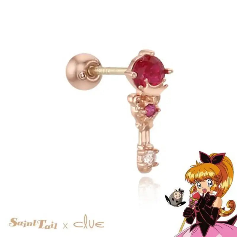 Saint Tail x Clue - Illusion Stick 10K Gold Piercing - CLUE - Jewelry - Harumio