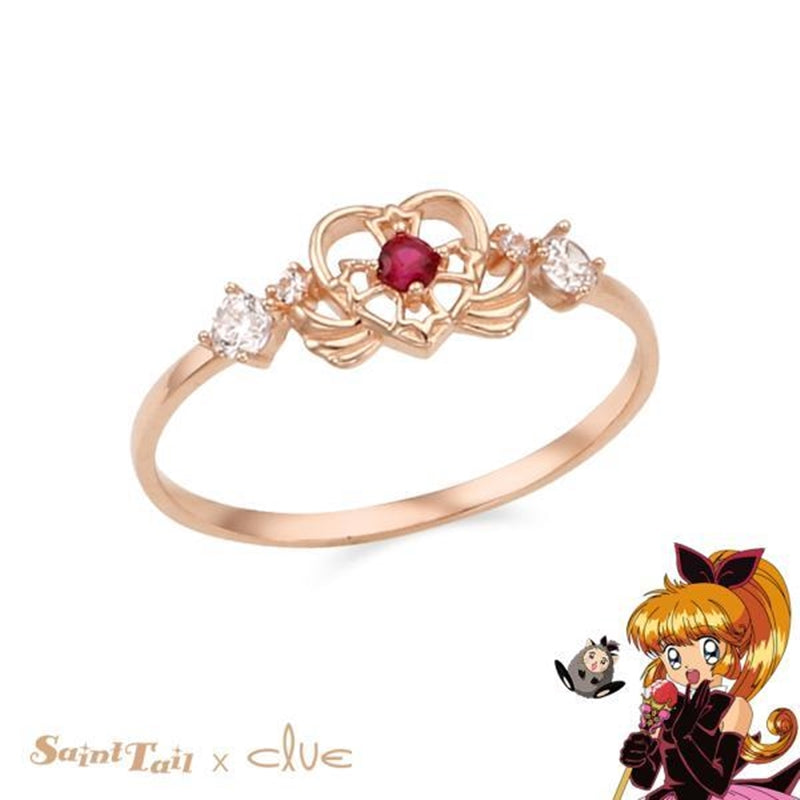 Saint Tail x Clue - Saint Heart 10K Gold Miss Ring
