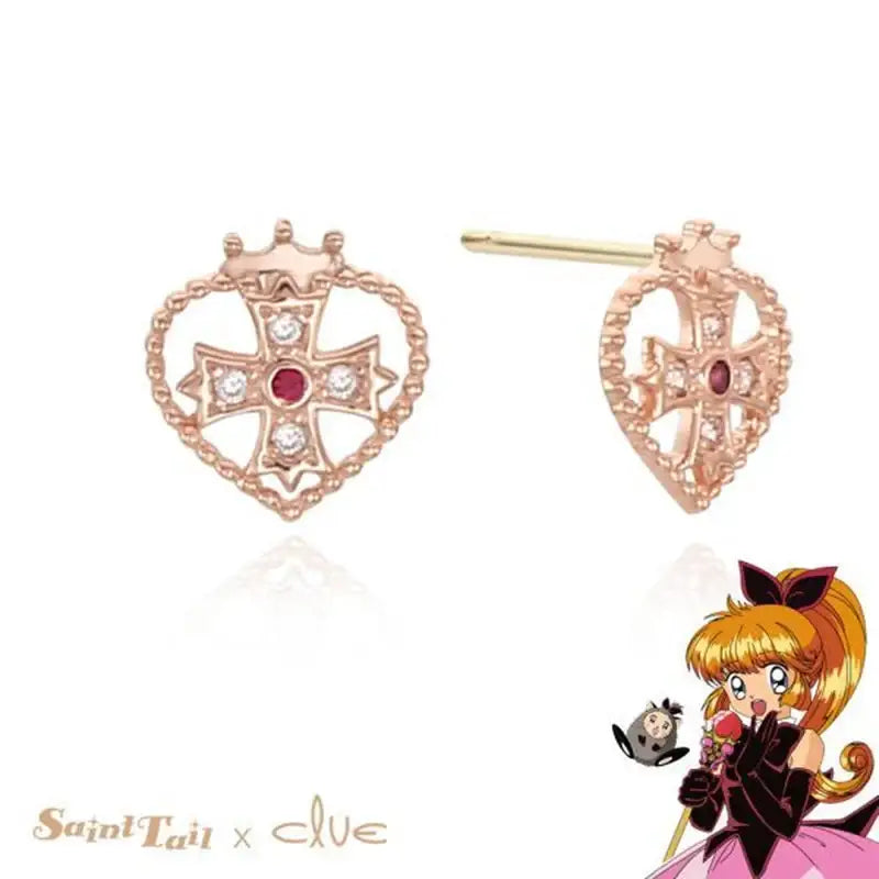 Saint Tail x Clue - Saint Melody 10K & 14K Gold Earring - CLUE - Jewelry - Harumio