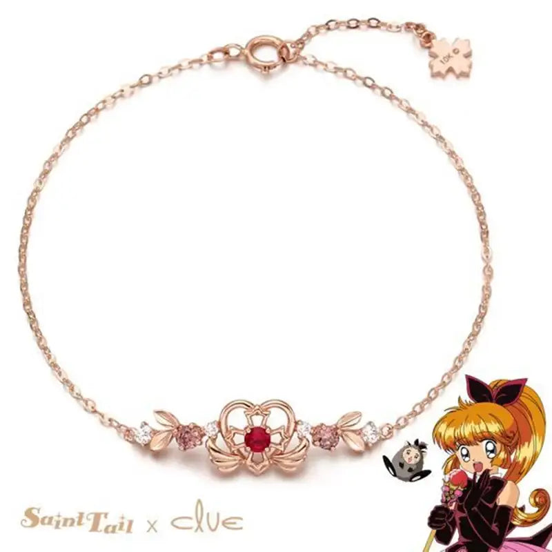 Saint Tail x Clue - Saint Heart 10k Gold Bracelet - CLUE - Jewelry - Harumio