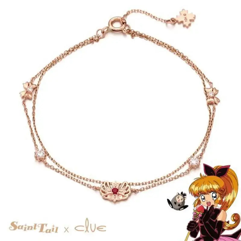 Saint Tail x Clue - Mini Wings 10k Gold Bracelet - CLUE - Jewelry - Harumio