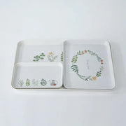 Korean All That - Herb Melamine Tray Set - Modern House - Serving Trays - Harumio