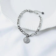 CLUE - Antique Coin Charm Surgical Steel Bracelet - CLUE - Jewelry - Harumio