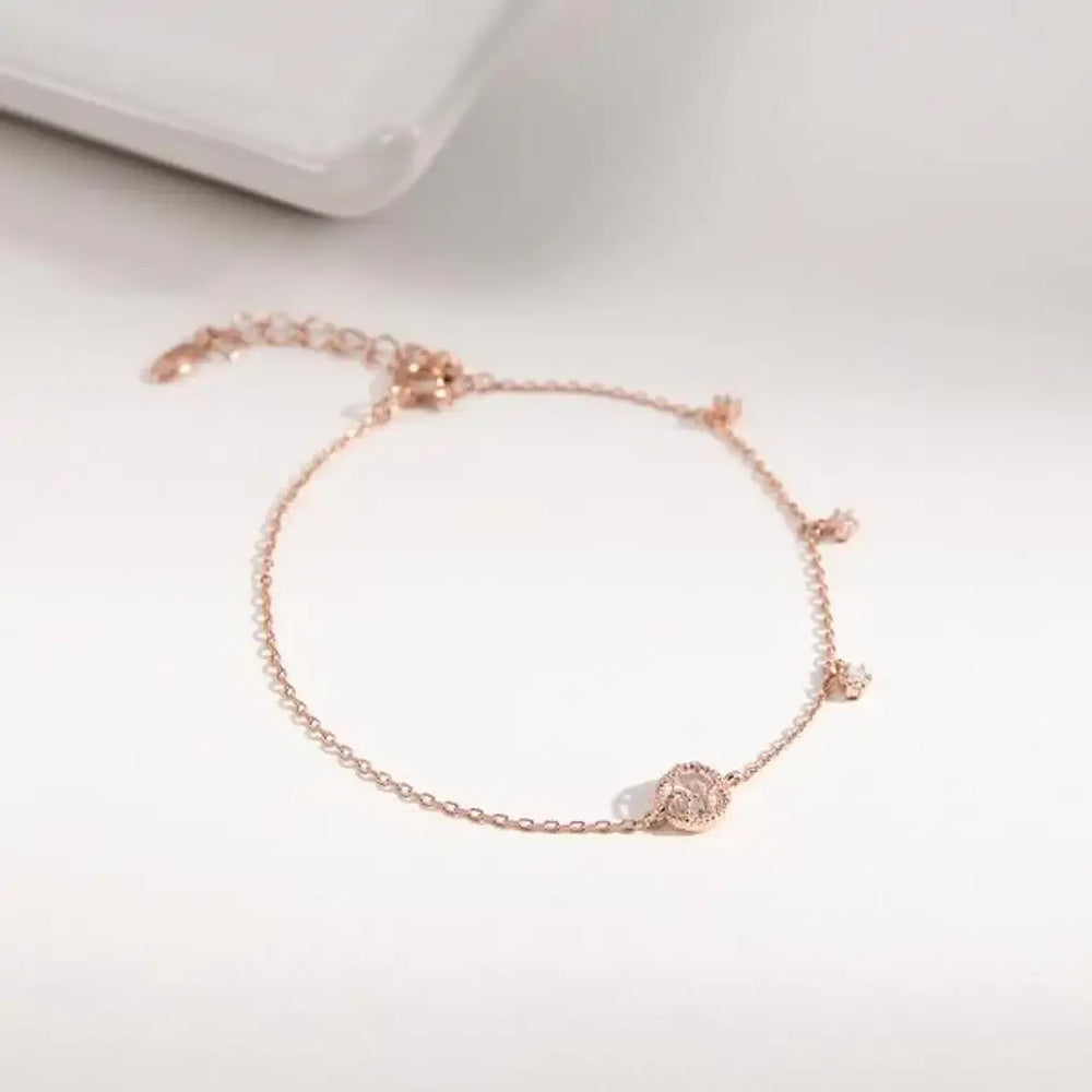 CLUE - Shining Point Cubic Chain Silver Bracelet - CLUE - Accessories - Harumio