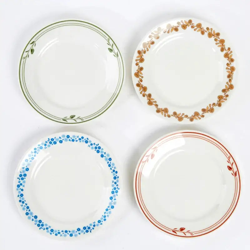 Korean Vintage Pattern Plate 4P Set - Modern House - Kitchenware - Harumio