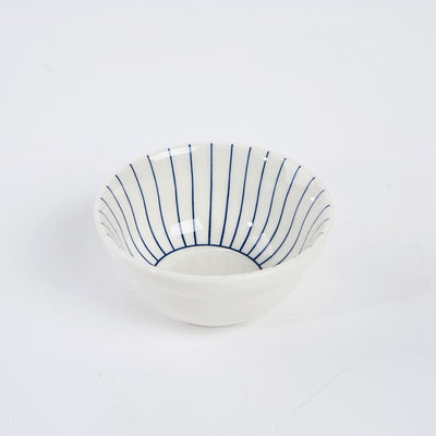 L Blue Line Korean Tableware Set 5P & Bamboo Tray