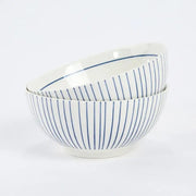 Korean L Blue Line Noodles Bowl Set For 2 - Modern House - Kitchenware - Harumio
