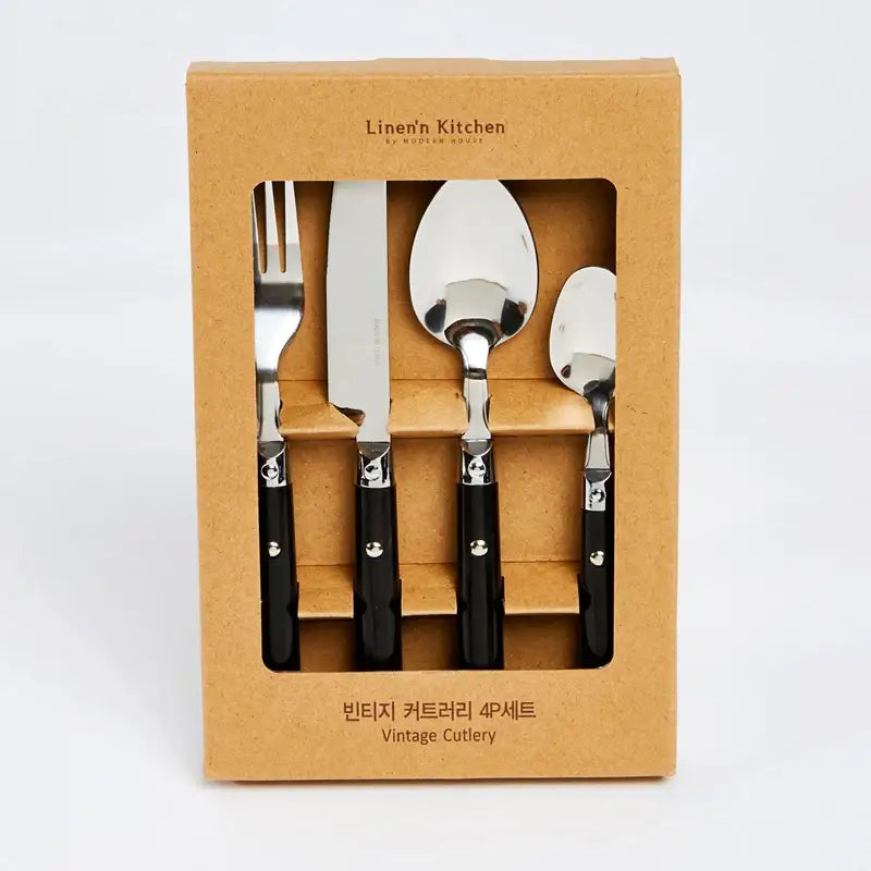 Korean Vintage Cutlery 4P Set - Modern House - Kitchenware - Harumio