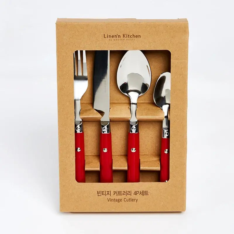 Korean Vintage Cutlery 4P Set - Modern House - Kitchenware - Harumio