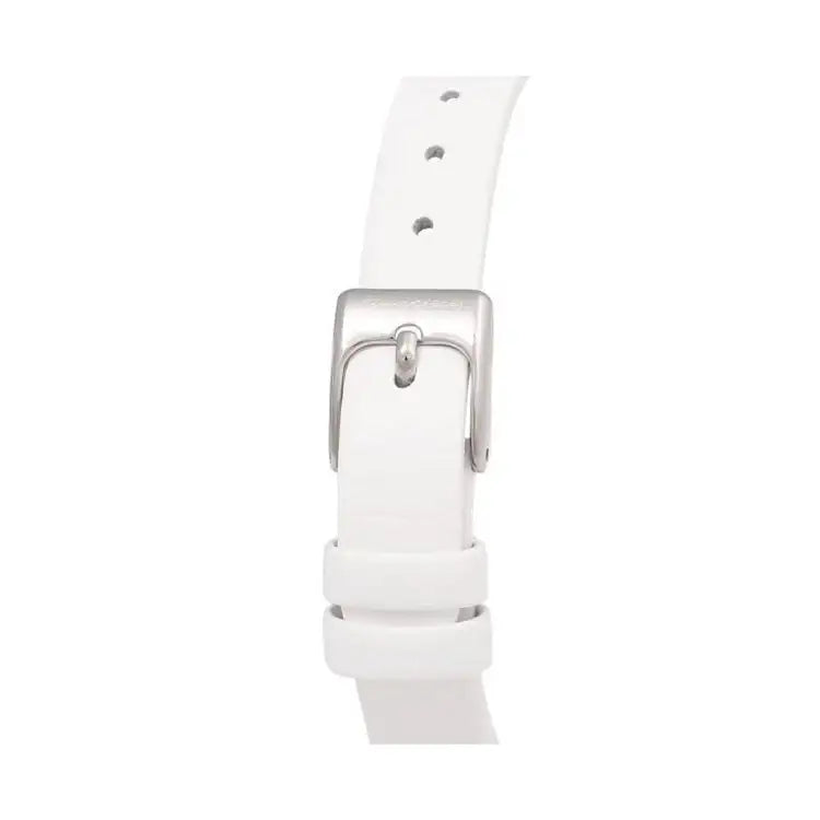 OST - Cream White Silver Round Leather Watch - OST - Watch - Harumio
