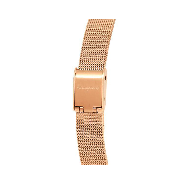 OST - Hall Watch Rose Gold Square Mesh Watch