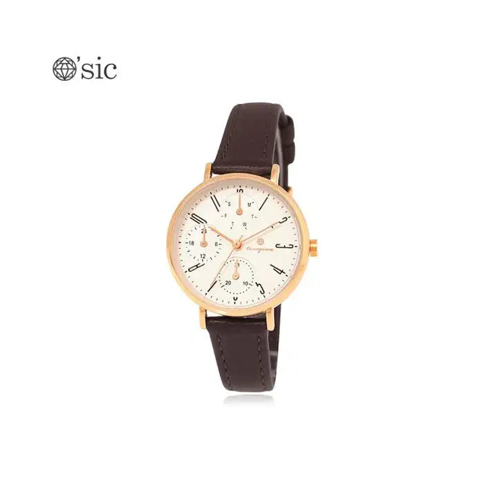 OST - Jean Brown Women's Couple Leather Watch - OST - Watch - Harumio