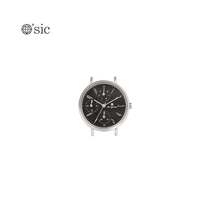 OST - Multi-function Index Silver Round Women's Watch Head