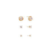 OST - Rose Cut Simply Earrings Set - OST - Jewelry - Harumio