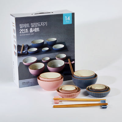 Korean Miryang Ceramics Dinnerware Set 14P