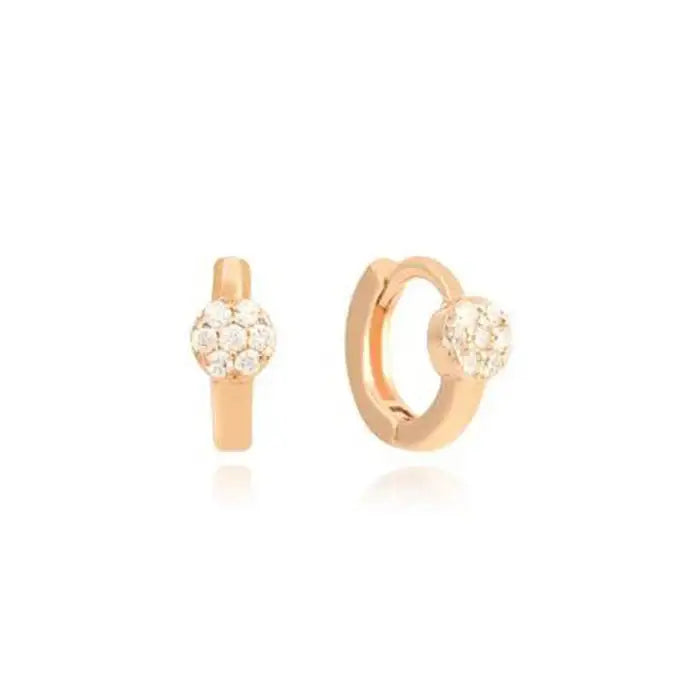 OST - Minimalistic Petit Cubic Ring Earrings - OST - Jewelry - Harumio