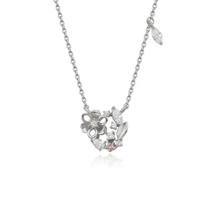 OST - February Amethyst Freesia Birth Flower Necklace - OST - Jewelry - Harumio
