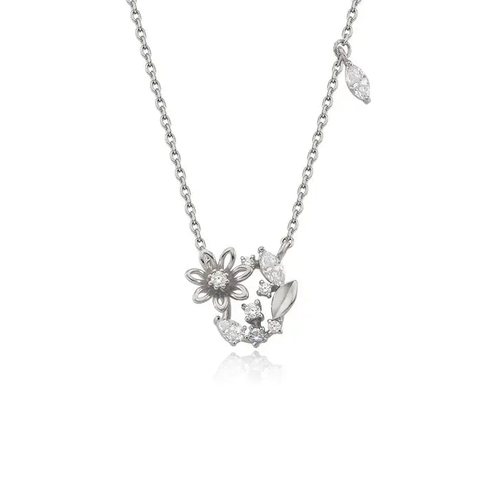 OST - March Aquamarine Daisy Birth Flower Necklace - OST - Jewelry - Harumio