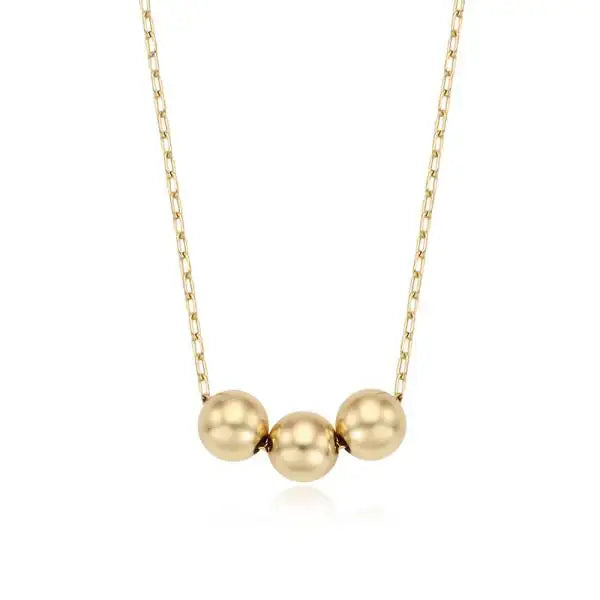 CLUE - 14K Gold Filled Volume Ball Necklace - CLUE - Jewelry - Harumio