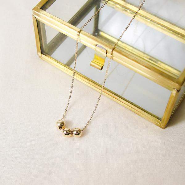 CLUE - 14K Gold Filled Volume Ball Necklace - CLUE - Jewelry - Harumio