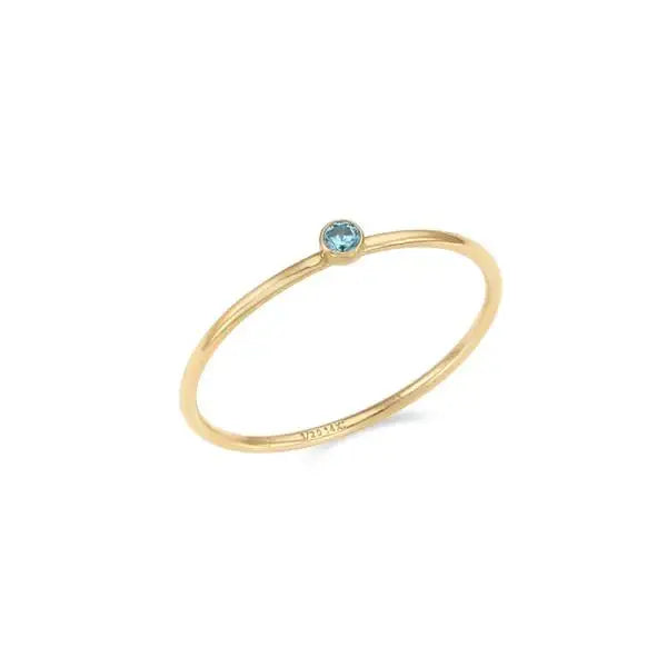 CLUE - 14K Gold Filled Eternal Aqua Ring - CLUE - Rings - Harumio
