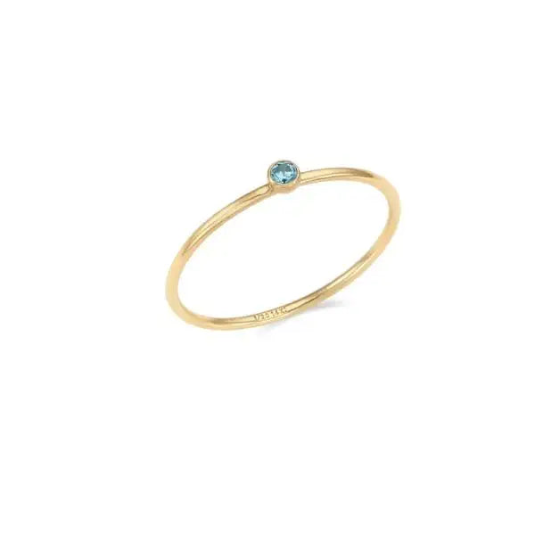 CLUE - 14K Gold Filled Eternal Aqua Ring - CLUE - Rings - Harumio
