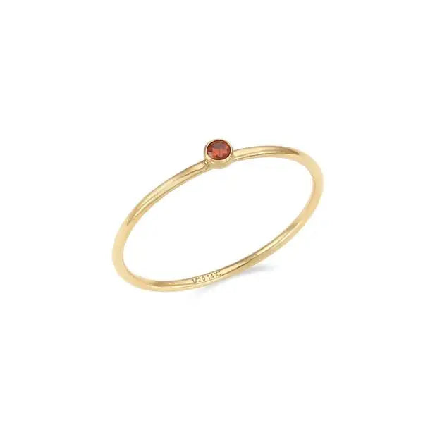 CLUE - 14K Gold Filled Eternal Garnet Ring - CLUE - Rings - Harumio
